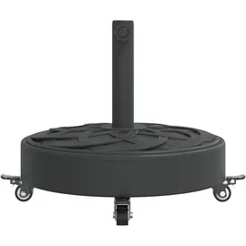 vidaXL Schirmständer Beton 27 kg Rund Schwarz