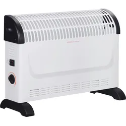 Qlima ECH 4020 - Konvektor Heizgerät - 3 Heizstufen & Thermostat 2000 W - Mobile Elektroheizung | Konvektor Heizung | Elektrisches Heizgerät