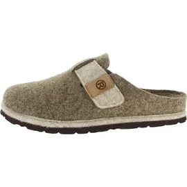ROHDE Damen Pantoffel Filz Hausschuh Klettverschluss Wechselfußbett D.Meran 6812, Größe:38 EU