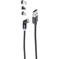 ShiverPeaks BS14-19001 USB Kabel 1 m USB A USB C/Micro-USB B schwarz, 1m