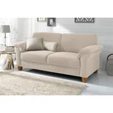 Home Affaire Couch Mikrofaser 2-Sitzer Beige