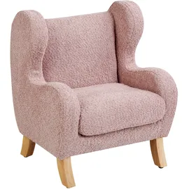 Beliani Kindersessel Farum Bouclé 0 x 0 x 0 cm Rosa
