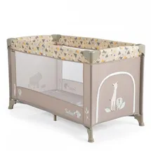 Moni Reisebett, Laufstall Safari Matratze Sichtfenster Seiteneingang Tragetasche beige