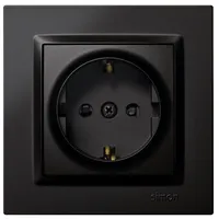 Simon Schuko-Stecker, Schwarz, SIMON 10