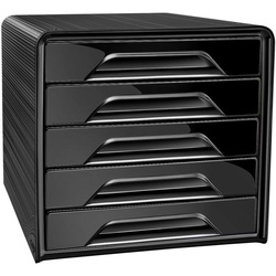 cep Schubladenbox »Smoove« 5 Schubladen schwarz schwarz, 28.8x27.1x36 cm