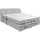 ed exciting design Boxspringbett 180 x 200 cm H2 Silber