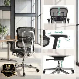 HJH Office Ergohuman Base GEN2 Netzstoff Schwarz