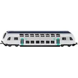 Siku 1791001, Doppelstock-Zug RATP Frankreich, 1:87, Metall/Kunststoff, Türkis/Weiß, Kompatibel mit anderen siku Spielzeugen