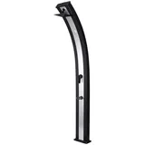 Solardusche Aus Schwarzem Aluminium Cm 27,2x14,7x224 Sined Doccia Ella Nera Inox