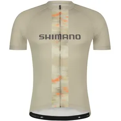 Fahrrad-Kurzarmtrikot LOGO, beige