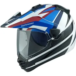 Arai Tour-X5 Africa Twin, Endurohelm - Schwarz/Weiß/Blau/Rot - L