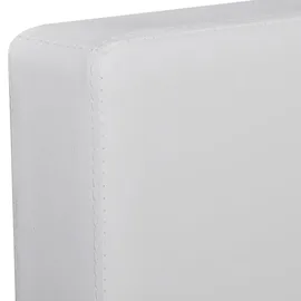 vidaXL Modulsofa 3-Sitzer Kunstleder Weiß