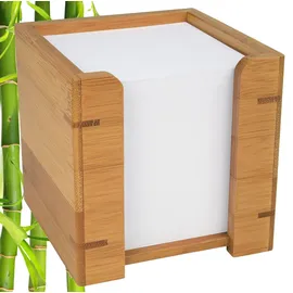 Wedo Zettelbox Bambus 9 x 9 cm Braun 900 St.