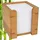 Wedo Zettelbox Bambus 9 x 9 cm Braun 900 St.