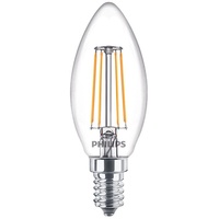 Philips LED Lampe 40W, E14 Kerze 470lm klar, 1er
