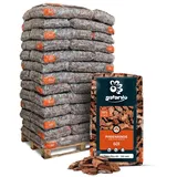 Galamio Pinienrinde Deko Plus 60-100mm 60l x 39 Sack 2.340l 1 Palette Pinienmulch Pinienerde Rindenmulch Pinienborke Pinie Mulch Bark Rinde Für Pflanzen Garten Terrarium Dekorativer Bodenbelag Paligo