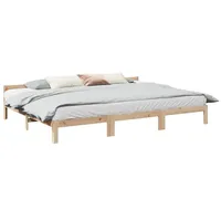VidaXL Familienbett ohne Matratze 270x200 cm Massivholz Kiefer -