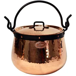 `CopperGarden®` Kupferkessel 10 Liter  mit Deckel