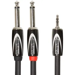 Roland Mini Jack Stereo to 2x Jack Mono Kabel - 1,5 Meter