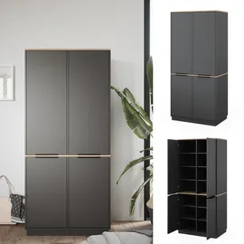 Vicco Kleiderschrank Betti, 82 x 179 cm, mit 4 Türen