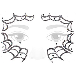 Face-Art-Tattoo "Spinnenweben"