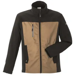 Stretch-Hybridjacke "Norit" - 106 - sand/schwarz