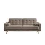 deinbett Schlafsofa mit Bettkasten Fjord ¦ beige ¦ Maße (cm): B: 226 H: 88 T: 90.0