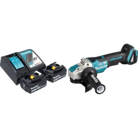 Makita DGA 520 RGX1 Akku Winkelschleifer 18 V 125 mm X-LOCK Brushless + 2x Akku 6,0 Ah + Ladegerät