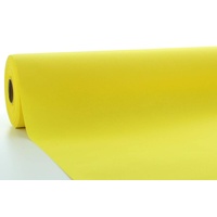 Mank Tischdeckenrollen Uni | Rollenware 120 cm x 25m aus Airlaid stoffähnlich Tischdecke für Gastronomie| (Gelb, 120 cm x 25 m)