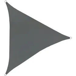 SVITA Sonnensegel dreieckig wasserdicht 160g/m2 UV-Schutz Sonnenschutz Garten Balkon Befestigung Dunkelgrau 3,6x3,6x3,6m