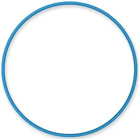 NiroSport Hula Hoop Fitnessreifen für Kinder und Erwachsene, bruchsicheres Aluminium, 90 cm Durchmesser, 360 Gewicht (Blau)