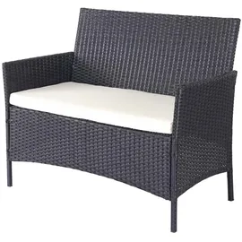 Mendler HWC-D82 Loungeset schwarz/creme