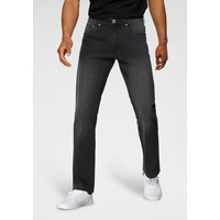 John Devin Straight-Jeans mit leichter Waschung schwarz 30/34