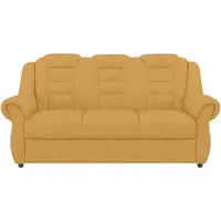 Livetastic 3-Sitzer-Sofa, Gelb, Textil, 196x102x1101 cm, Made in EU, Hocker erhältlich, Rücken echt, Armteil links, rechts, Wohnzimmer, Sofas & Couches, Sofas, 3-Sitzer Sofas