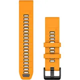 Garmin Quickfit 22 mm Silikon Orange/Graphit