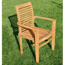 ALEOS. ALPEN Gartensessel 64 x 64 x 95 cm braun 8 St.