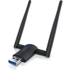 Aplic WLAN-Stick, WIFI Dongle USB 3.0, 1200 MBit/s Dual Band 2,4 + 5 Ghz externe Antennen