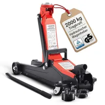 Arebos Rangierwagenheber Stahl 85-385 mm rot