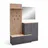 Stella Trading Fynn Kompaktgarderobe 148x199x38 grau