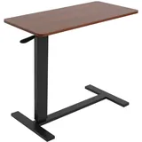 CuCummoo Beistelltisch Höhenverstellbar Betttisch Klappbar: 66-94 cm Pflegetisch mit Rollen Laptoptisch Desktop - Krankentisch Sofatisch für Wohnzimmer Schlafzimmer 80x40x94 cm