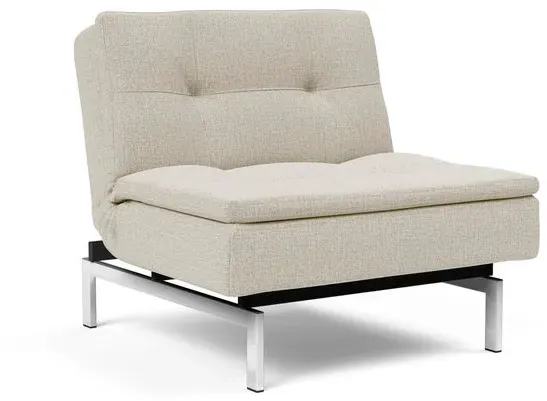 INNOVATION LIVING Sessel Dublexo Chrom Stoff Beige Natural