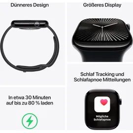 Apple Watch Series 10 GPS 42 mm Aluminiumgehäuse roségold Sportarmband blassrosa S/M