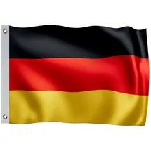 monzana MONZANA® Deutschland Flagge 150x90cm Deutschlandfahne Metallösen strapazierfähig Fahne 100% Polyester Garten Outdoor Indoor Länder doppelt umsäumte Kanten Pflegeleicht