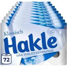 Hakle Klassisch Toilettenpapier 72 Rollen