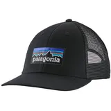 Patagonia P-6 Logo LoPro Trucker Hat - STK - Black