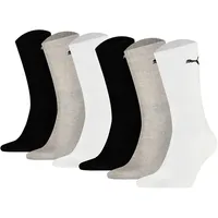Puma Tennissocken 6er Pack Schwarz/Weiß/Grau 35-38