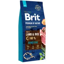 Brit Premium by Nature Sensitive Lamm & Reis Hundefutter 15 kg