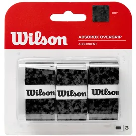 Wilson AbsorbX Overgrip Tennis 3er-Pack, Ultra-saugfähig, Außergewöhnlicher Grip, Langlebig, Leicht, Mühelos zu handhaben