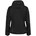 Leichte Softshelljacke für Damen mit Kapuze schwarz D46