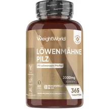WeightWorld Löwenmähne Pilz Tabletten 365 St.